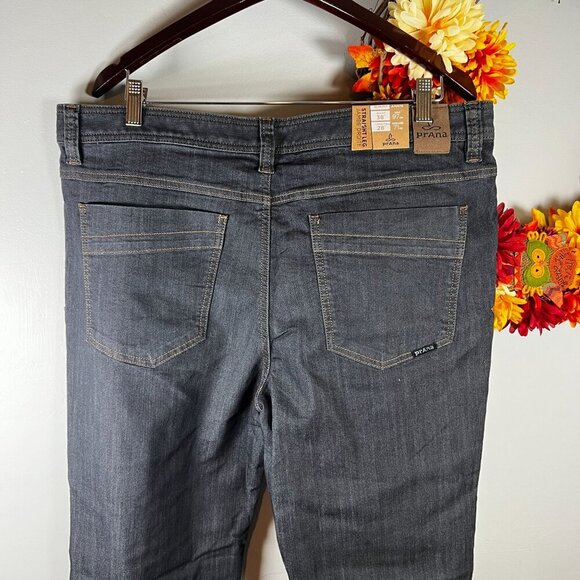 prAna Mens Bridger Slim Fit Everyday Jean 38"W / 28"L in Denim Blue - Picture 5 of 7
